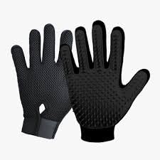 | Pet Grooming | Gentle | Efficient Hair Fur Removal | Bath | Pet Glove Brush (Black - Right Hand Only)
