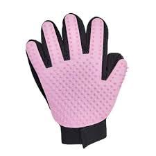 | Pet Grooming | Gentle | Efficient Hair Fur Removal | Bath | Pet Glove Brush (Pink - Right Hand Only)