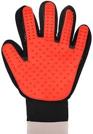 | Pet Grooming | Gentle | Efficient Hair Fur Removal | Bath | Pet Glove Brush (Red - Right Hand Only)