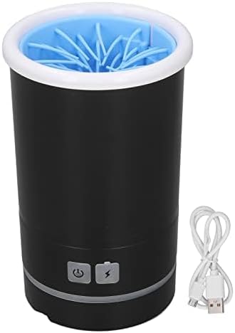 Portable Dog Paw Washer, Automatic echargeable USB Rechargeable Soft Brushes Dog Foot Cleaner, Portable Pet Paw Cleaner Pet Grooming Supplies for Small Medium Dogs Cats