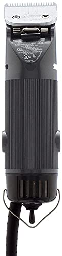Oster Golden A5 Animal Pet 2-Speed Hair Clipper with Detachable CryogenX Size 10 Blade 10-Piece Stainless Steel Pet Clipper Guide Comb Kit (078936-100-000)