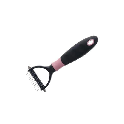 Pet Hair Removal Brush Double Sided Deshedding Tool Pet Comb Portable Cat Hair Comb Puppy Kitten Grooming Brush