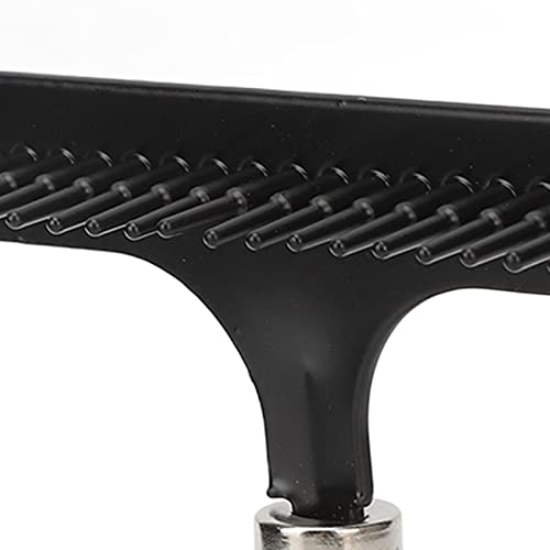 Pet Rake, Handheld Cleaning Grooming Stainless Steel Hair Groomer Rug Rake for Beauty Salon Portable Shag Rug Rake Pet Rake to Fluff Sweepers