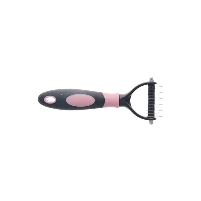 Pet Hair Removal Brush Double Sided Deshedding Tool Pet Comb Portable Cat Hair Comb Puppy Kitten Grooming Brush