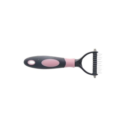 Pet Hair Removal Brush Double Sided Deshedding Tool Pet Comb Portable Cat Hair Comb Puppy Kitten Grooming Brush