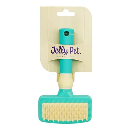 Jelly Pet Deshedding Dog Bath Brush, Curry Brush for Short-Hair Dogs, Shampoo, Massage and Deshed, Use Wet or Dry, Professional Grooming Quality