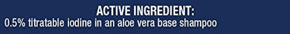 Farnam Medicated Shampoo with Aloe Vera and Iodine | Moisturizing and Gentle | for Horses, Ponies and Dogs | 16 oz