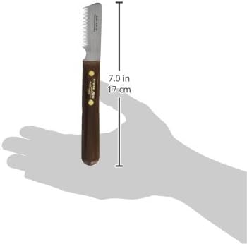 Mars Coat King Professional Dog Stripping Knife Grooming Tool, Fine Slant Tooth with Tapered Edge, Right-Handed