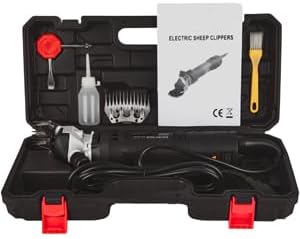 Sheep Shears, 750W Professional Electric Sheep Clippers with 6 Speed, Farm Livestock Clippers Kit Suitable for Thick Coat Animals （Comes with Spare Blades）