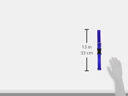 LupinePet Basics 1" Blue 16-28" Adjustable Collar for Large Dogs