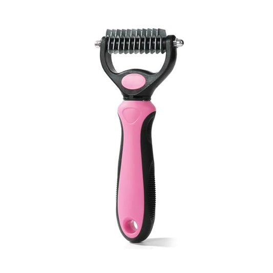 pets grooming tools (PPGT-002 pink) Premium Pet Dematting Comb – Exceptional Grooming Accessory for Pets