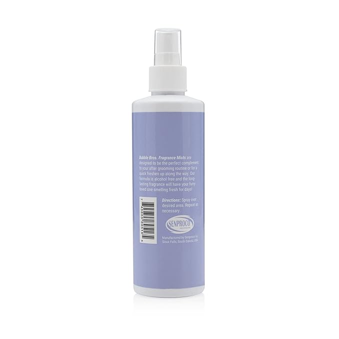 Fragrance Mist Pet Grooming Cologne, 8 oz - Natural, Professional Groomer Grade, Perfume Deodorant for Dogs and Cats, Long Lasting, Deodorizing (Vanilla)