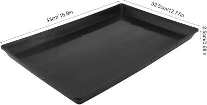 Garneck Replacement Dog Crate Tray Pan - Durable Black Plastic Tray for 43 x 32.5cm Dog Crates - Ideal for Dogs Cats and Small Pets Like Rabbits and Ferrets and Easy to Clean