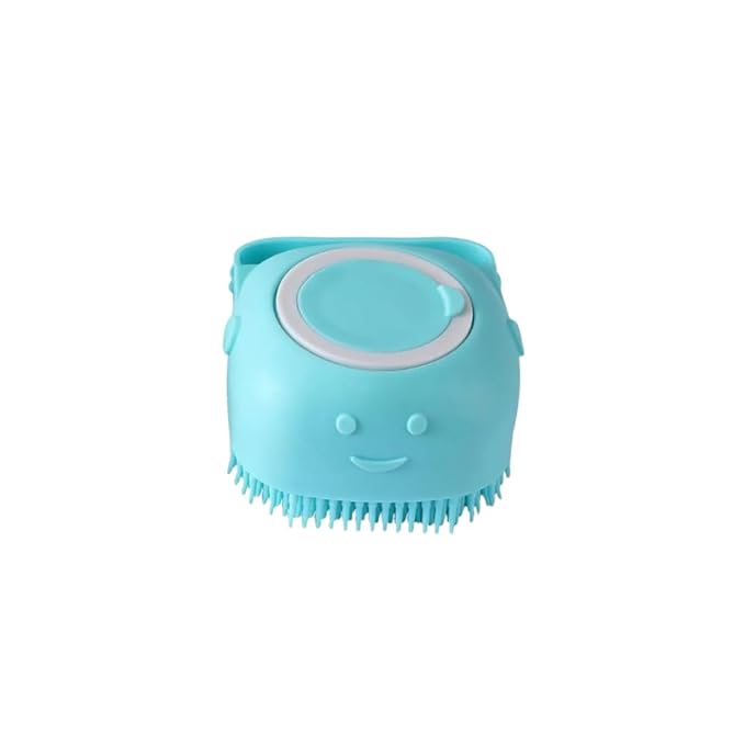 Dog Bath Brush Shampoo Brush Shampoo Brush Pet Bath Massage Brush Bath Brush Scrubber Soft Silicone Pet Shower Grooming Shampoo Massage Dispenser