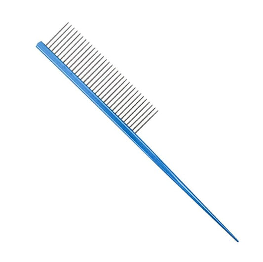 PetPhindU Hair Comb - Stainless Steel Dog Hair Comb for Home Grooming, Removes Float Hair and Dirt, Prevents Entanglement, Massages and Promotes Blood Circulation, Blue