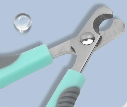 Pet Nail Clippers, Small Animal Toenail Trimmer Kit, Multiple Sizes, Light Green and Silver