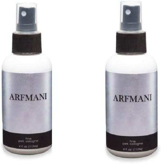 Designer Pet Colognes, Pet Fragrances for the Best Smellers. (2) 4oz Bottles (Arfmani)