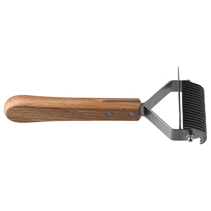 Large Firm Slicker Brush,Pet Slicker Brush, Stainless Steel Pins, Pet Grooming Wire Brush, and Deshedding for Long Haired Dogs