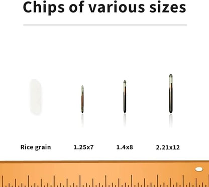 YANZEO 100Pcs 2.12x12mm Pet Microchip 134.2khz FDX-B/ISO11784/ISO11785 Animal Implant Chip Pet ID Microchip for Dog Cat Sheep Cow Pig Mice Rat,Guinea Pig,Laboratory Animals,Free Lifetime Registration