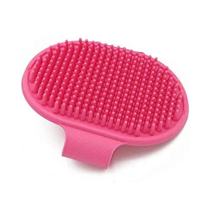 Veewon Silicone Pet Brush Pet Massage Bath Shampoo Brush Dogs Cats Cleaning Grooming Brushes (Blue)