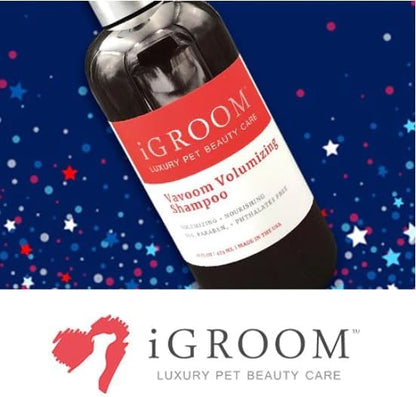 iGroom Vavoom Volumizing Dog Shampoo, Luxury Pet Beauty Care, Add Body and Volume, Lightweight, Made in USA, 16 oz