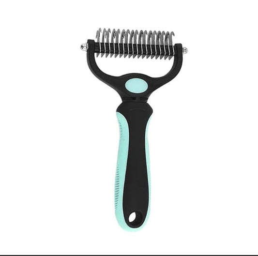 Pet Comb Ultimate Dog Grooming Set: Professional Deshedding Brushes for Dogs & Cats – Perfect for Long-Haired Breeds, Flea Removal, & Dematting (Green, For Cats and Small Dogs)