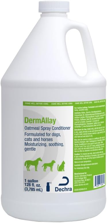 Oatmeal Spray Conditioner for Dogs, Cats and Horses, 1 Gallon