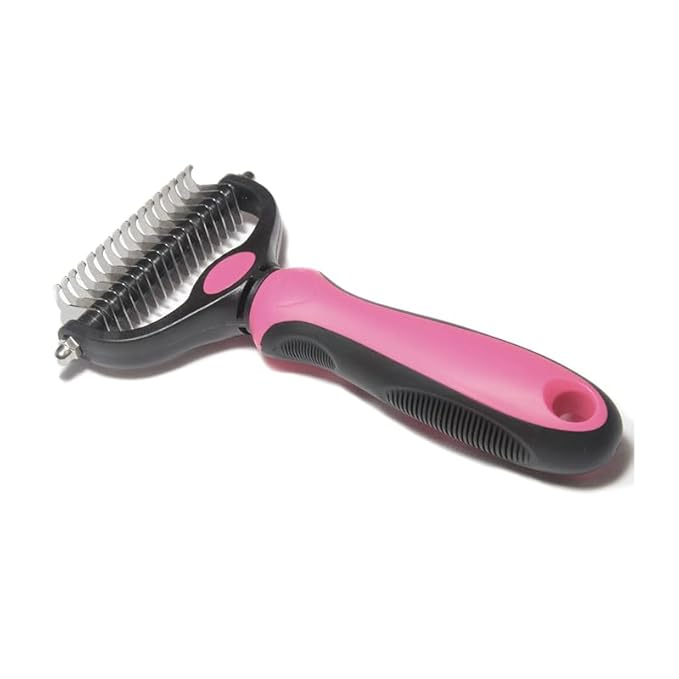 pets grooming tools (PPGT-002 pink) Premium Pet Dematting Comb – Exceptional Grooming Accessory for Pets