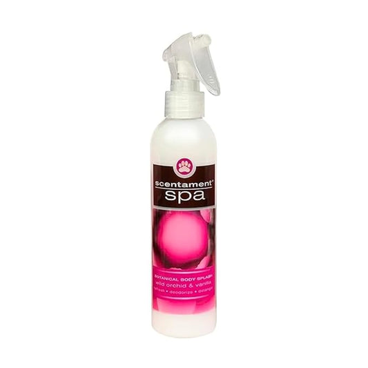Best Shot Scentament Spa Botanical Body Splash, Detangler Spray, Body Spray for Pets, Cat and Dog Cologne Spray, Wild Orchid Vanilla, 8 Oz.