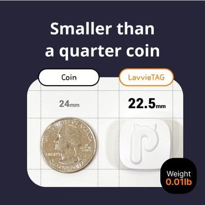 LavvieTAG Charger Set | Smartwatch for Cat ID Tag Light (0.01lbs) Activity Analysis Heath Care Calrorie Consumption App Integration Monitor Fitness Tracker(Charger Included)