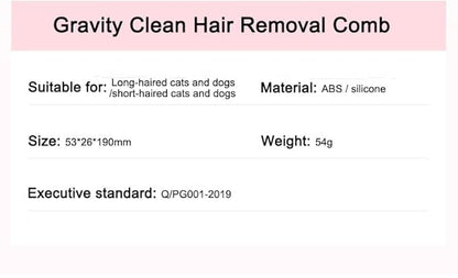 Cleaning Pet Brush or Comb, Hair Brush Remover, Floating Hair Pet Comb, Pet Hair Removal Brush, Pet Cleaning Grooming Tools