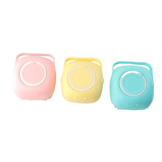 Pokinge 3Pcs Pet Bath Brush Durable Soft Silicone Pet Hair Comb Multicolor Cat Dog Grooming Tools Pet Supplies
