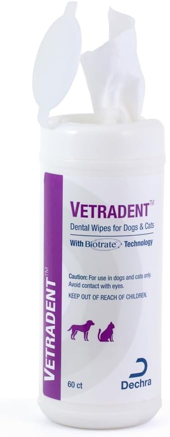 Dental Wipes for Dogs and Cats, 60ct