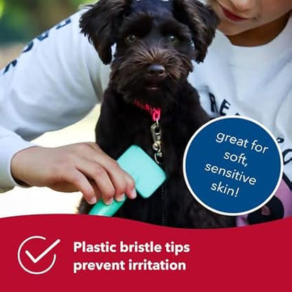Coastal Pet Li'l Pals Dog Slicker Brush with Coated Tips - Dog Grooming Brush for Small Breeds & Puppies - One Size