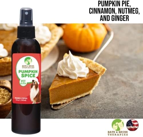 Showseason Pumpkin Spice Holiday Dog Perfume 4.5 oz. for Dogs and Puppies | Long Lasting | Deodorizing Spray | Paraben Free | Made In The USA