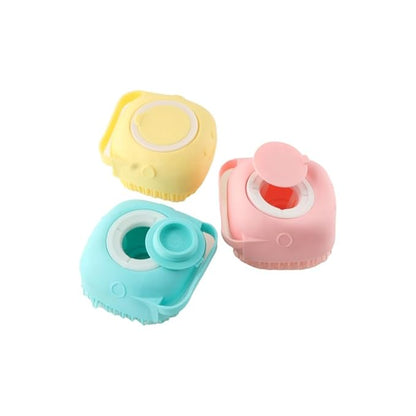 Pokinge 3Pcs Pet Bath Brush Durable Soft Silicone Pet Hair Comb Multicolor Cat Dog Grooming Tools Pet Supplies