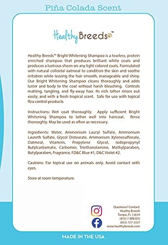 Healthy Breeds Bernese Mountain Dog Bright Whitening Shampoo 12 oz (Pack of 2)