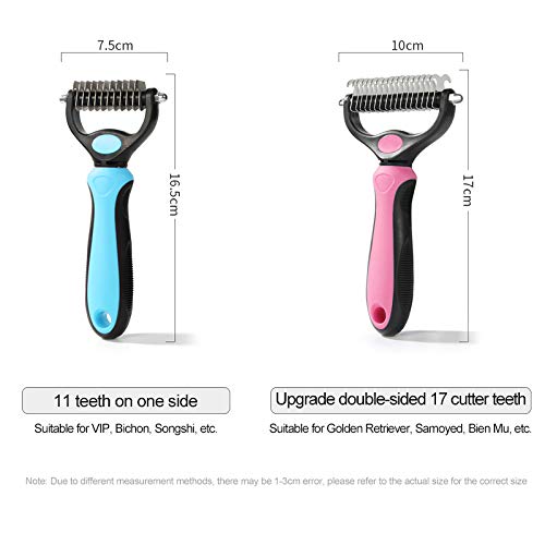 pets grooming tools (PPGT-002 pink) Premium Pet Dematting Comb – Exceptional Grooming Accessory for Pets