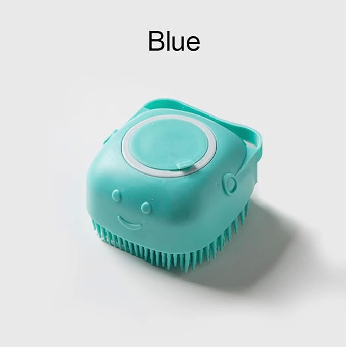 Silicone Massage Bath Brush for Pets (Blue)
