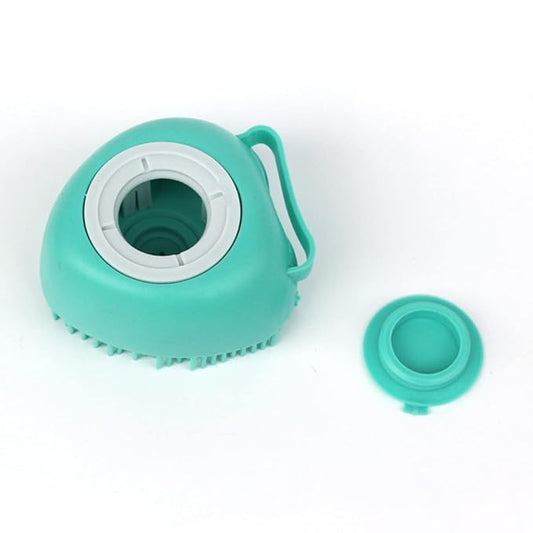 Dog Cat Bath Brush Soft Silicone Hair Fur Grooming Cleaning Brush Shampoo Dispensing Massage Bathing Shower Brush