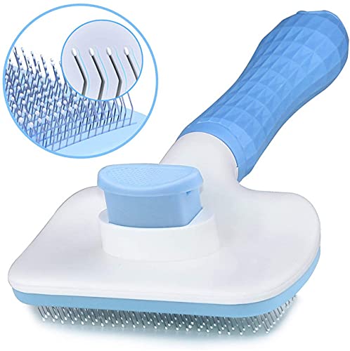 Self-Cleaning Pet Hair Detangler and Grooming Brush