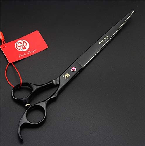 Purple Dragon 8 Inch Professional Pet Grooming Scissors Sets Dog Grooming Shear 1 Pc STRAIHT & 1 PcTHINNING & 2 Pcs Curved Scissors
