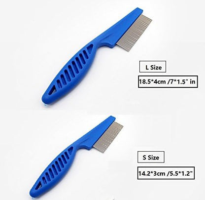 Pet Comb for Cat Dog Grooming Hair Brush - Long Handle Grooming Comb for Pet Kitten Puppy Small Animal …