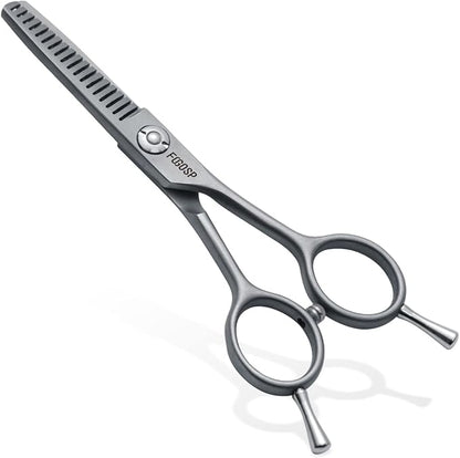 4.5" Thinning Shears for Dogs Grooming Face with Safety Round Tip for Small Dogs Face Paw Ears Trimmer Professional Small Cat Grooming Scissors (4.5" Blender, Gray)