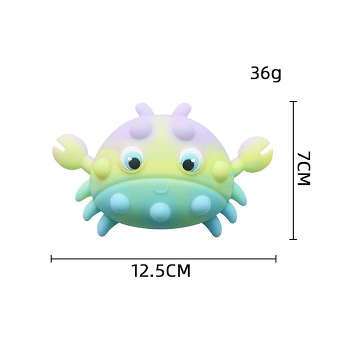 Silicone Pet Brush Soft Bristle Multifunctional Massage Brush Crab Brush for Dogs, Cats & Small Pets
