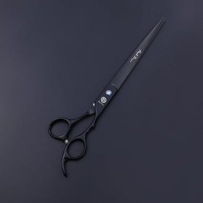 Purple Dragon 8.0 inch Professional Dog Grooming Hair Cutting Scissor &Curved Scissor&Chunker Shear Kit with Bag - for Pet Groomer or Family DIY Pet Use