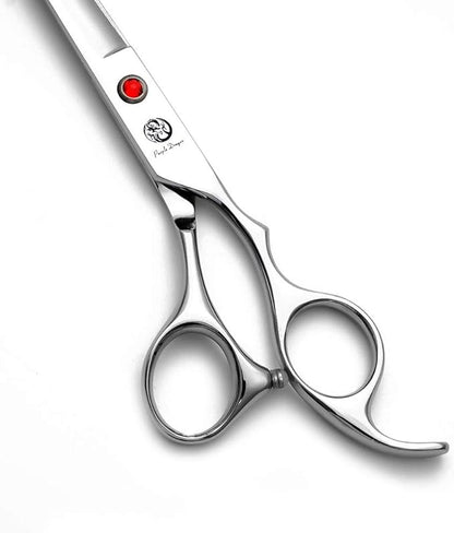 Purple Dragon 4“/5"/5.5"/6"/6.5"/7"/7.5"/8"/9"/10" Sharp Edge Salon Hair Cutting Shears - Pet/Dog Grooming Scissors with Bag - Perfect for Barber or Pet Groomer