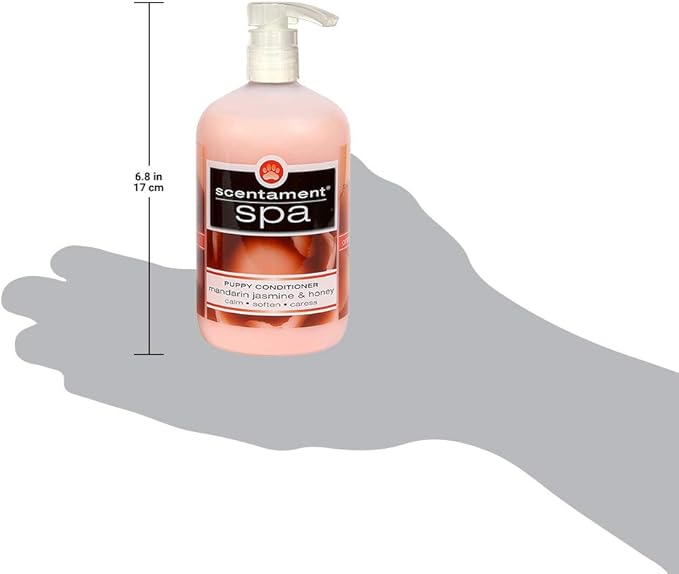 Best Shot Scentament Spa Puppy Conditioner, pH Balanced and Hypoallergenic Skin Care Product for Any Dog, Cat, Puppy, or Kitten, Mandarin Jasmine Honey, 16 Oz