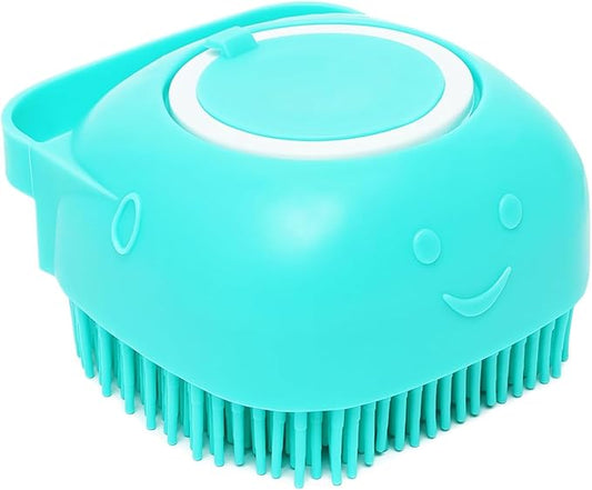 Dog Bath Brush With Soap Dispenser - Silicone Dog Scrubber For Bath Dogs Shampoo Brush Scrubber Dogs Soap Dispenser Exfoliating Shampoo Massage Brush