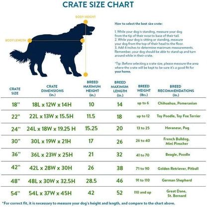 New World Newly Enhanced Double Door New World Dog Crate, Includes Leak-Proof Pan, Floor Protecting Feet, & New Patented Features, 24 Inch